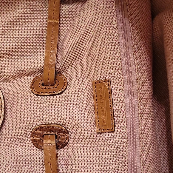 Dooney & Bourke Chiara Leather Croco-Embossed Tan Tote Handbag - Picture 6 of 8